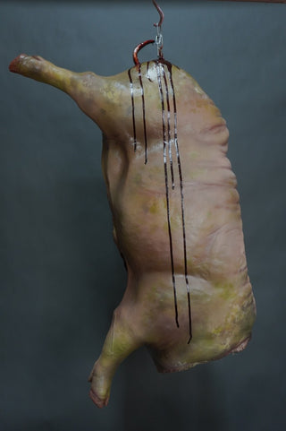 Rotted Headless Hanging Side of Pork