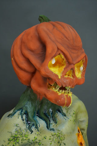 Glowing Pumpkin Head Meat Mummy