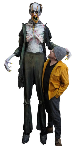 8ft Tall Giant Glowing Ghoul Socko Character with Electric Eyes