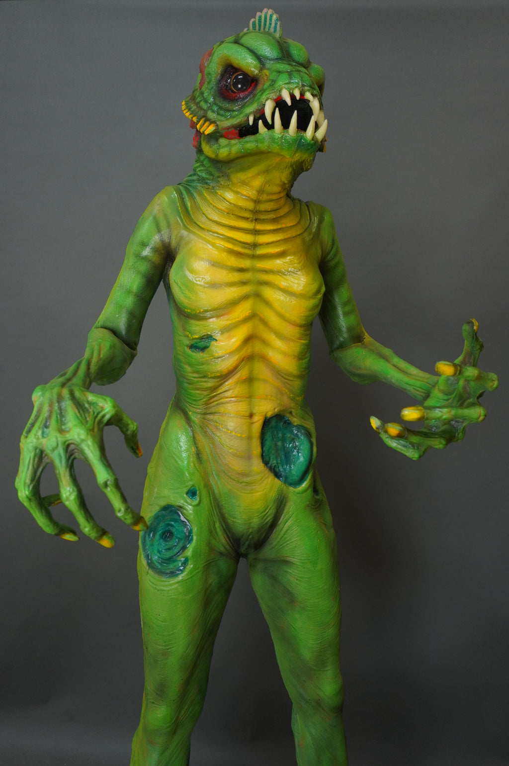 Murky Lagoon Creature Standing Blacklight Body Prop – Dapper Cadaver Props