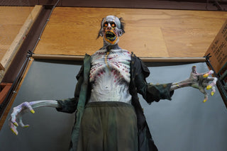 8ft Tall Giant Glowing Ghoul Socko Character with Electric Eyes
