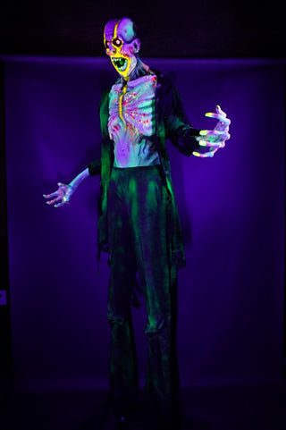8ft Tall Giant Glowing Ghoul Socko Character with Electric Eyes