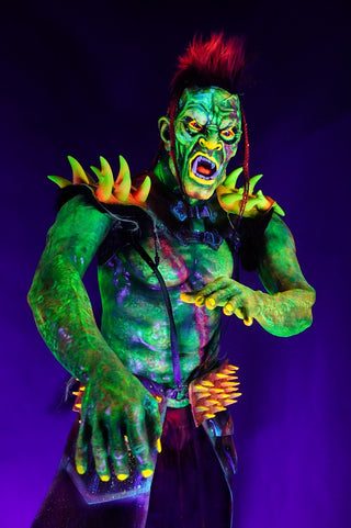 Brawl the Orc Standing Blacklight Character with Poseable Arms
