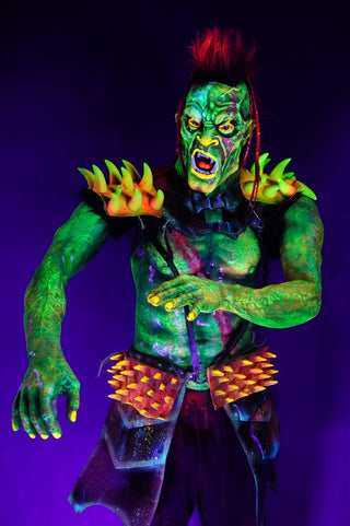 Brawl the Orc Standing Blacklight Character with Poseable Arms