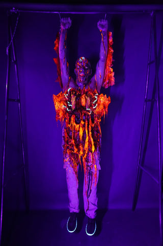 Hanging Blood Eagle Oscar Dummy with Glow Guts