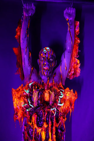 Hanging Blood Eagle Oscar Dummy with Glow Guts