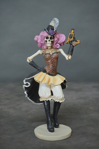 Steampunk Saloon Girl Skeleton Figurine