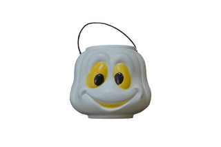 Vintage Ghost Trick or Treat Bucket
