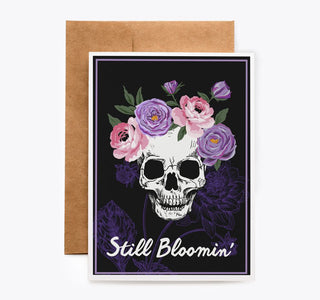 Floral Skull Birthday Card