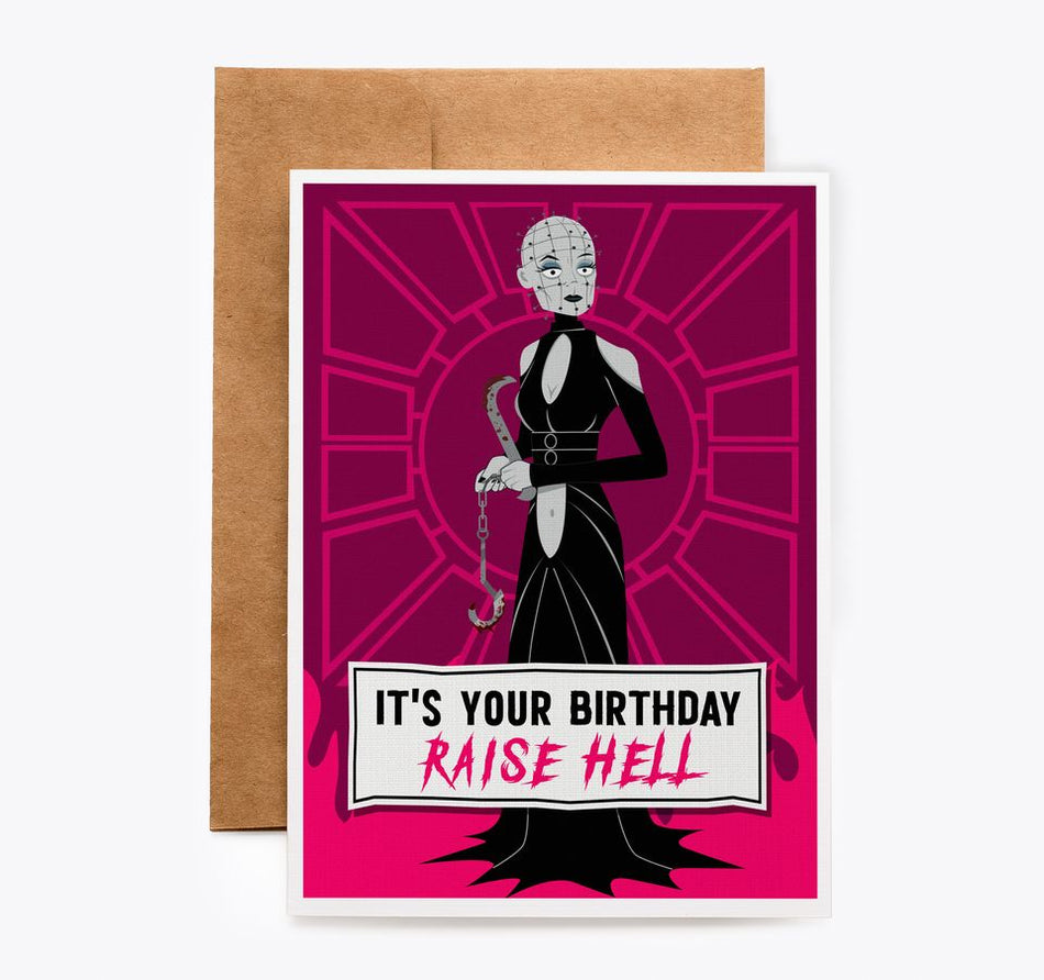 Pinhead Cosplay Birthday Card – Dapper Cadaver Props