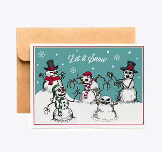 Killer Snowmen Christmas Card