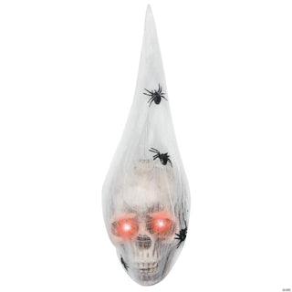 Light-Up Hanging Larva Head Halloween Decoration