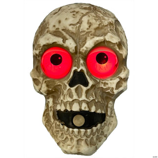 Light-Up Skull Doorbell Decoration