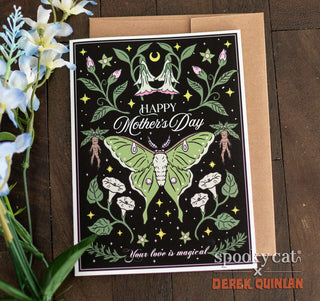 Luna Moth Mother's Day Card
