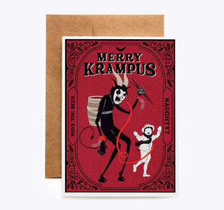 Merry Krampus Christmas Card