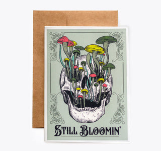 Mushroom Skull Birthday Card