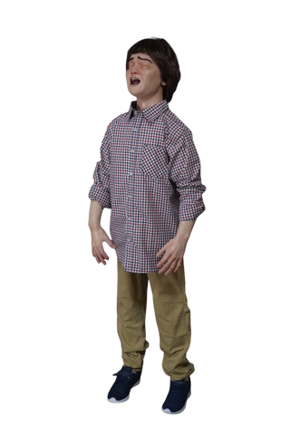Screaming Boy Child Poseable Figure