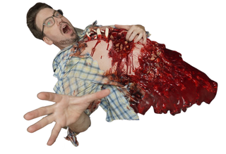 Actor Rigged Olly Torso with Exposed Ribs and Guts