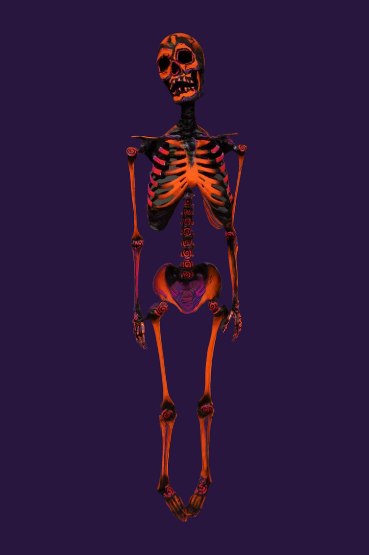 Blacklight Realistic Skeleton – Dapper Cadaver Props