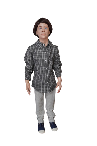 Poseable Standing Boy Child Figure