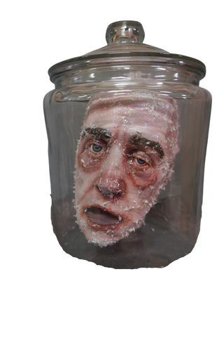 Frozen Gus Head in a Jar