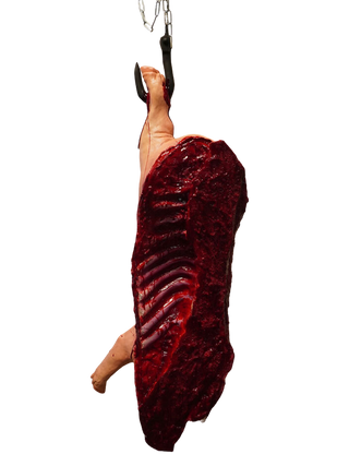 Hanging Full Side of Pork