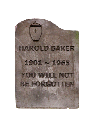 Harold Baker Headstone Rental