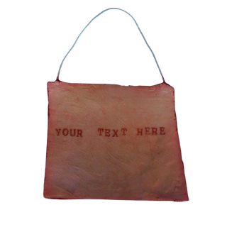 Human Skin Prop with Custom Lettering