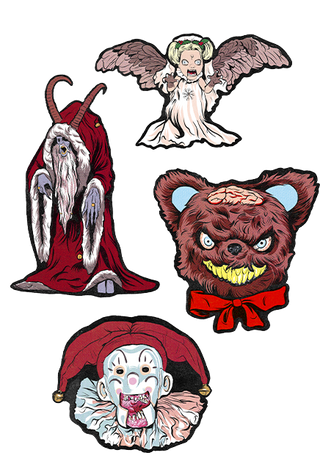 Krampus Wall Decor - 4pc