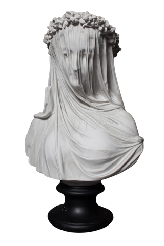 Maiden Bust in Mourning Veil