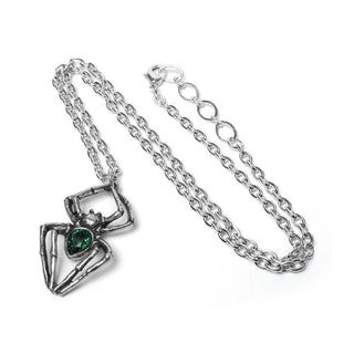 Emerald Spiderling Pendant