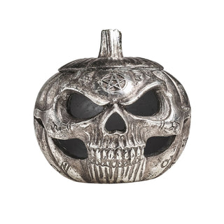 Pumpkin Skull Trinket & Jewelry Pot