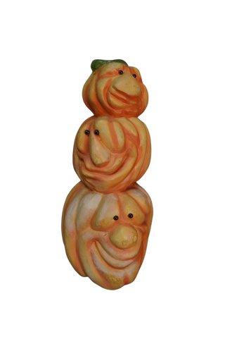 Vintage Pumpkin Stack Prop