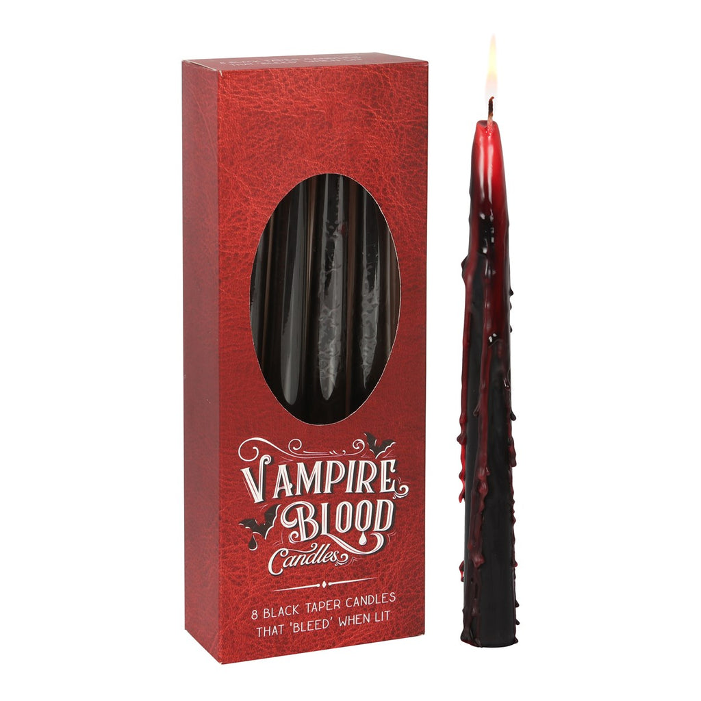 Vampire Blood Taper Candles - Box of 8 – Dapper Cadaver Props