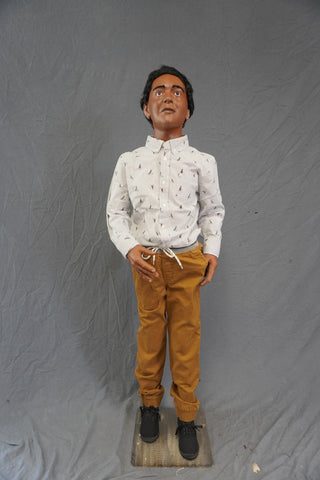 Poseable Standing Boy Child Figure