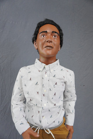 Poseable Standing Boy Child Figure