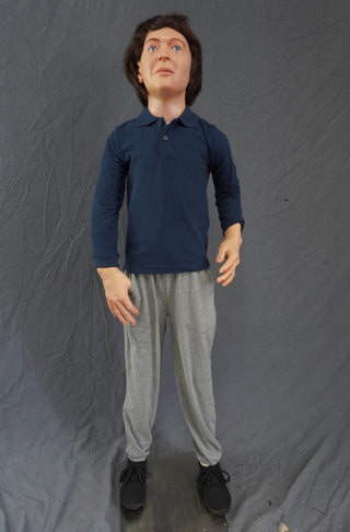Poseable Standing Boy Child Figure