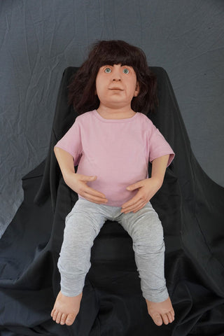 Sitting Preschool Toddler Girl Body