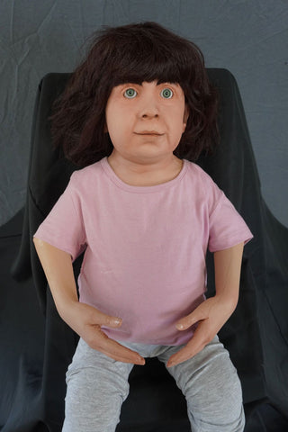 Sitting Preschool Toddler Girl Body