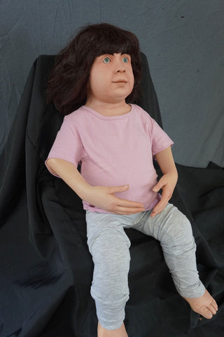 Sitting Preschool Toddler Girl Body