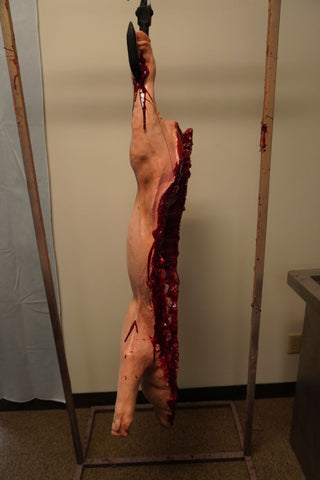 Hanging Full Side of Pork