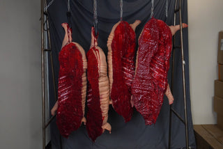 Hanging Full Side of Pork