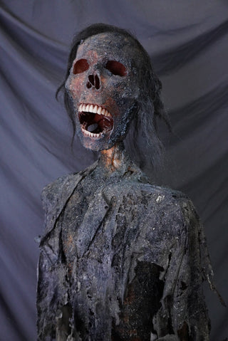 Burnt Mummy with Clothes