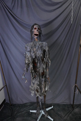 Burnt Mummy with Clothes