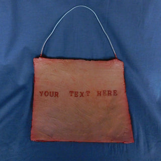Human Skin Prop with Custom Lettering