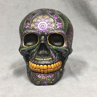 Purple Day of the Dead Decorative Skull