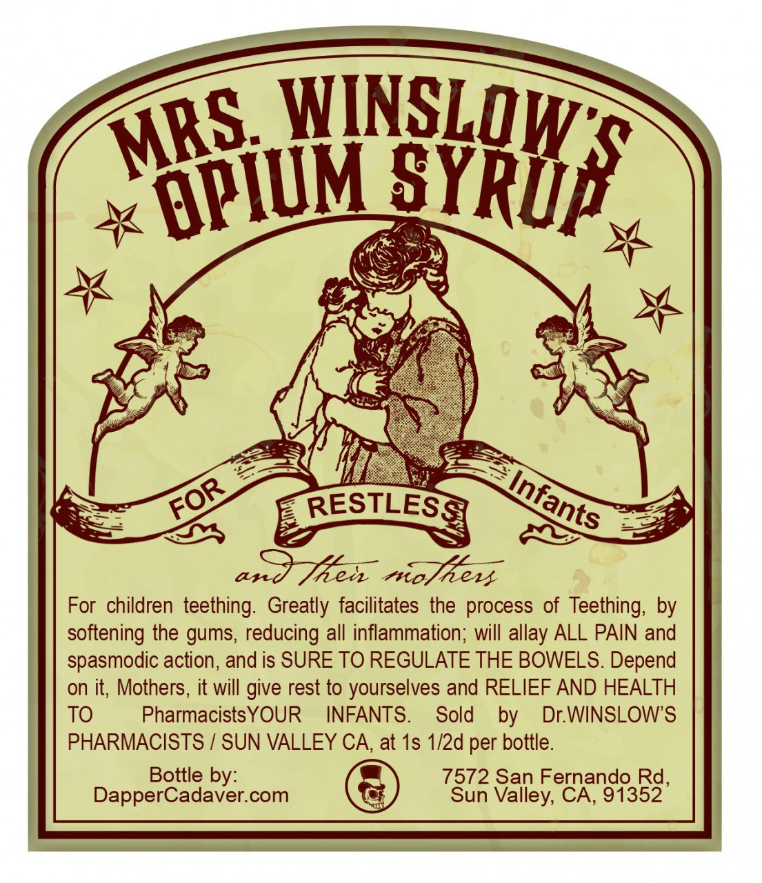 Pink Opium Label Vintage Labels Sheet Prop – Dapper Cadaver Props
