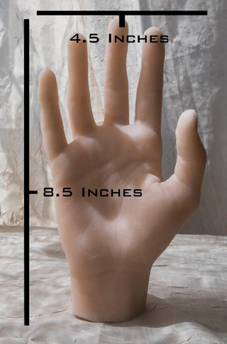 Poseable Slender Silicone Hand Unpainted