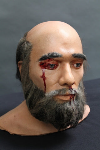 Wounded David Head with Beard