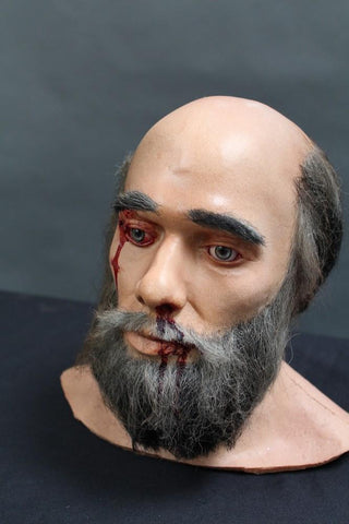 Wounded David Head with Beard